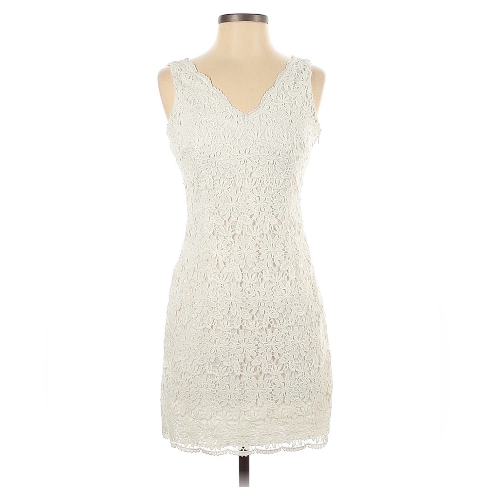 LOFT Cream Lace Mini Dress